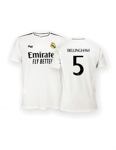 Camiseta Bellingham Real Madrid 2024/25 - Réplica Oficial