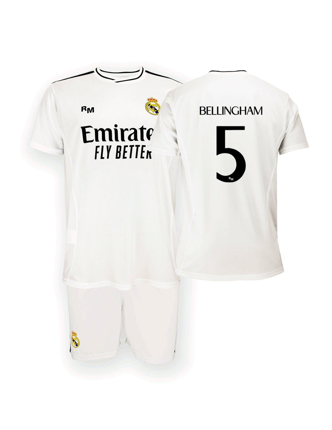 Conjunto Camiseta y Pantalón Bellingham Real Madrid 2024/25 Junior - Réplica Oficial
