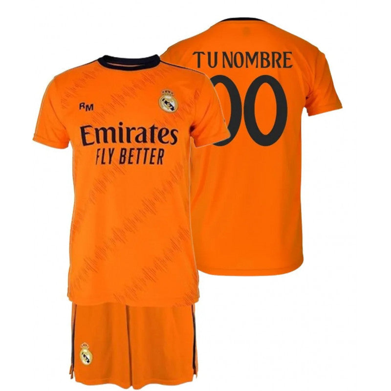 Conjunto Real Madrid 2ª equipación Junior (Personalizable) - Réplica Oficial