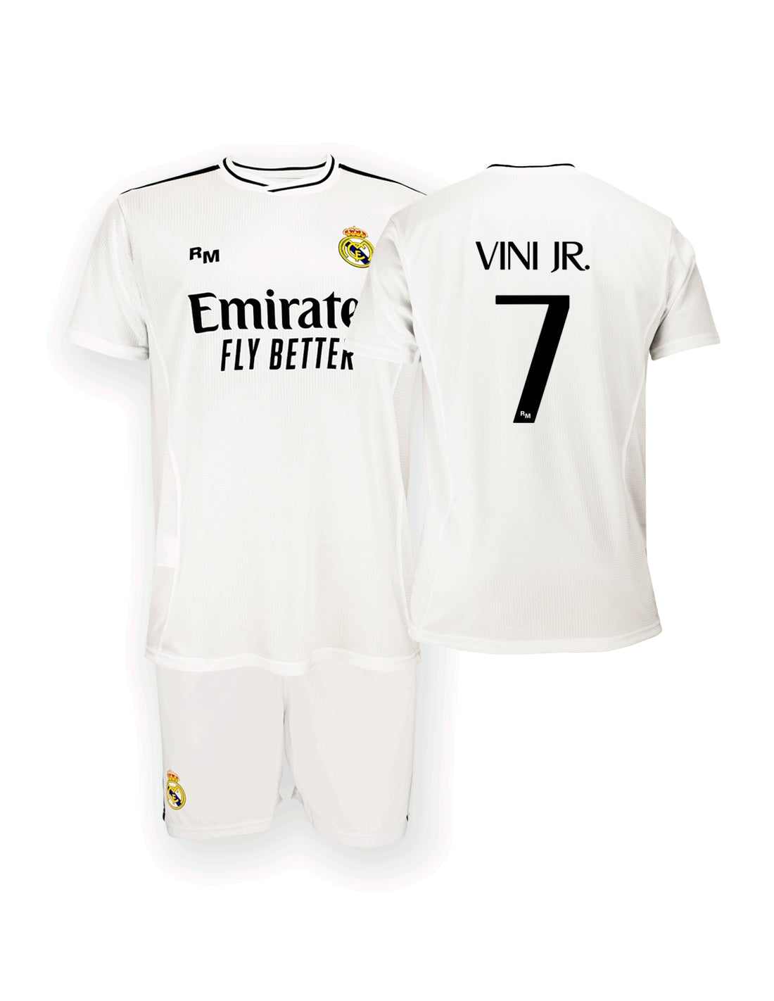 Conjunto Camiseta y Pantalón Vini Jr. Real Madrid 2024/25 Junior - Réplica Oficial